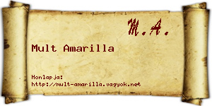 Mult Amarilla névjegykártya